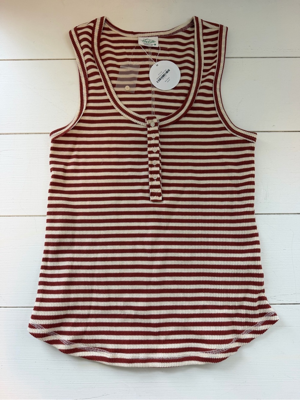 Striped Ribbed Tank Top